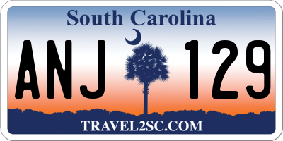 SC license plate ANJ129