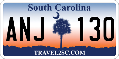 SC license plate ANJ130