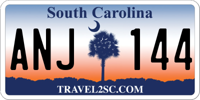 SC license plate ANJ144