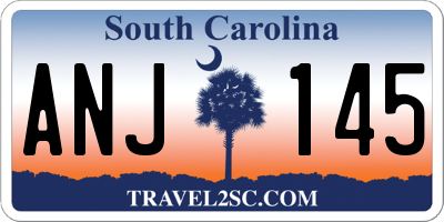 SC license plate ANJ145