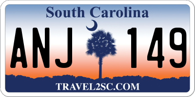 SC license plate ANJ149