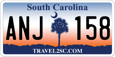 SC license plate ANJ158