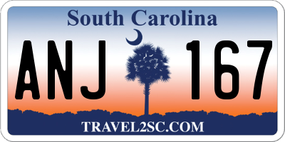 SC license plate ANJ167