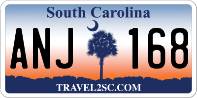 SC license plate ANJ168