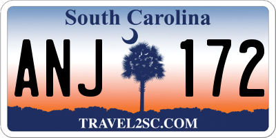 SC license plate ANJ172