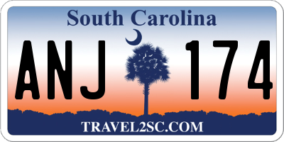 SC license plate ANJ174