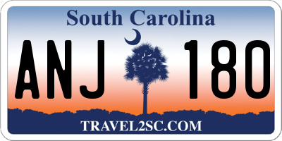 SC license plate ANJ180