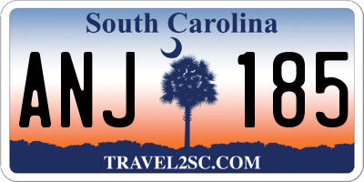 SC license plate ANJ185