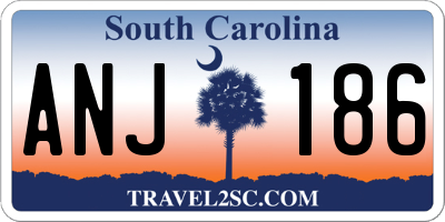 SC license plate ANJ186