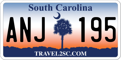SC license plate ANJ195