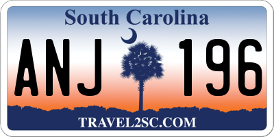 SC license plate ANJ196