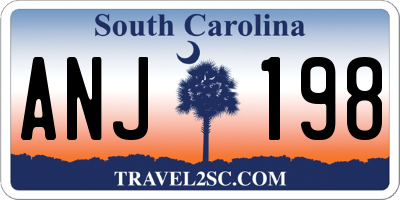 SC license plate ANJ198