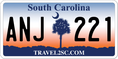 SC license plate ANJ221