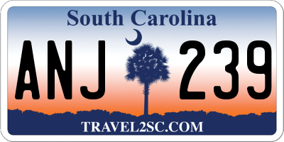 SC license plate ANJ239