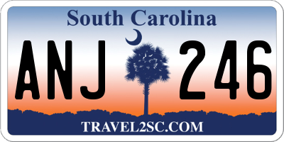 SC license plate ANJ246