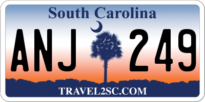 SC license plate ANJ249