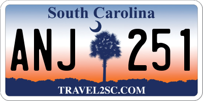 SC license plate ANJ251