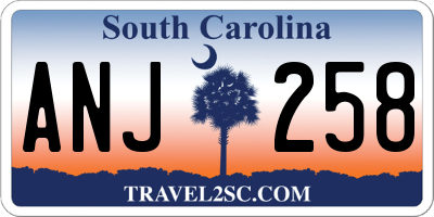 SC license plate ANJ258