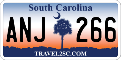 SC license plate ANJ266