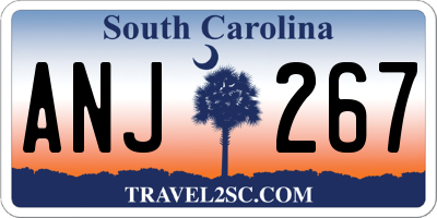 SC license plate ANJ267