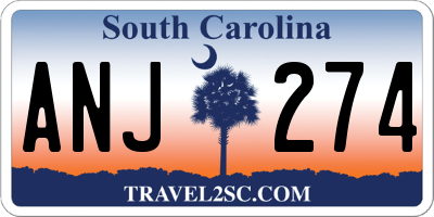 SC license plate ANJ274