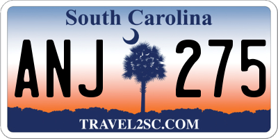 SC license plate ANJ275