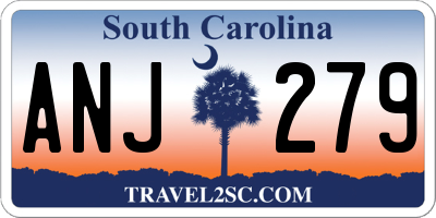 SC license plate ANJ279