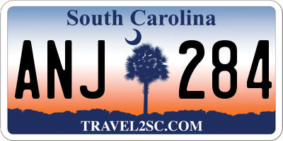SC license plate ANJ284