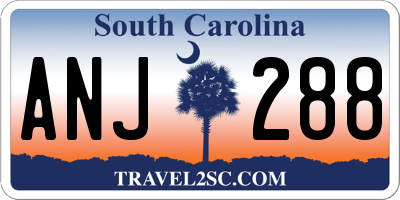 SC license plate ANJ288