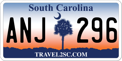 SC license plate ANJ296