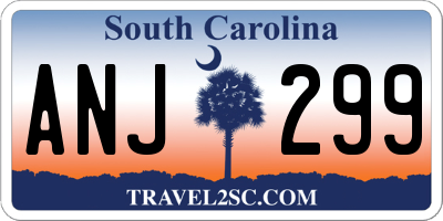 SC license plate ANJ299