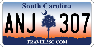 SC license plate ANJ307