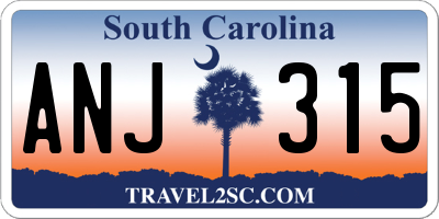 SC license plate ANJ315