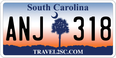 SC license plate ANJ318