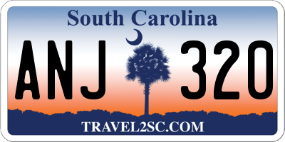 SC license plate ANJ320