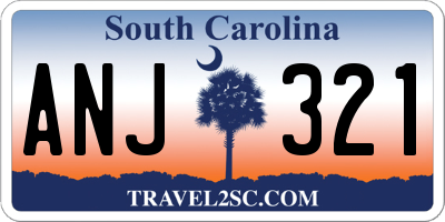 SC license plate ANJ321