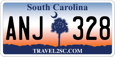 SC license plate ANJ328