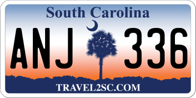 SC license plate ANJ336