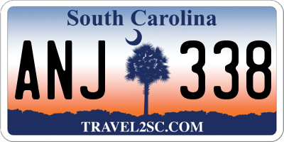 SC license plate ANJ338