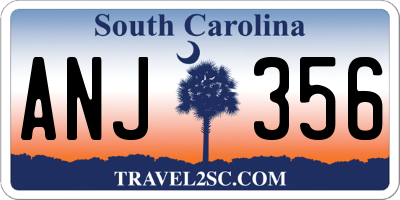 SC license plate ANJ356