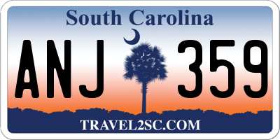 SC license plate ANJ359