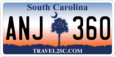 SC license plate ANJ360