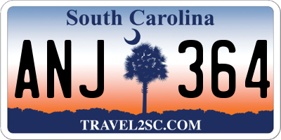 SC license plate ANJ364