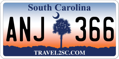 SC license plate ANJ366