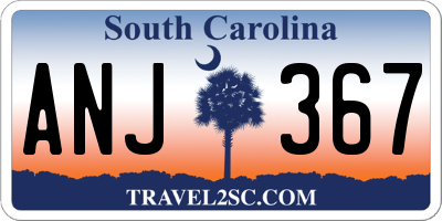 SC license plate ANJ367
