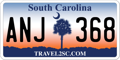 SC license plate ANJ368
