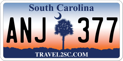 SC license plate ANJ377