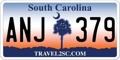 SC license plate ANJ379
