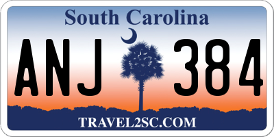 SC license plate ANJ384