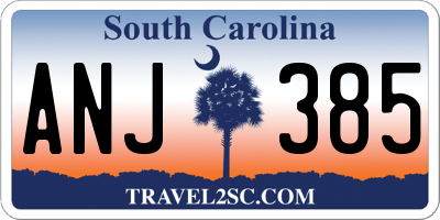 SC license plate ANJ385